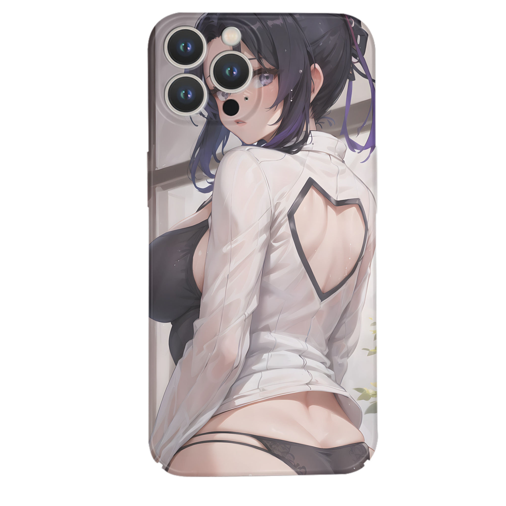 （画像用） 鬼滅の刃（きめつのやいば）蟲柱-胡蝶 しのぶ／こちょう しのぶ Kochou Shinobu 【iPhone 14シリーズ対応】ハードケース